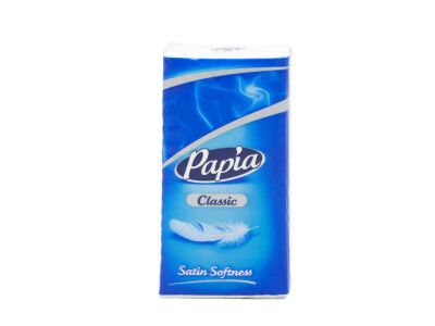 Papia Pocket Tissues 4 Ply 10 Tissues (Pack of 10)