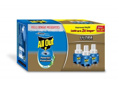 Allout Ultra 5 in 1 Mosquito Repellent Refill (Pack of 3)