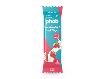 Phab Strawberries & Greek Yogurt Protein Bar 65 Gms
