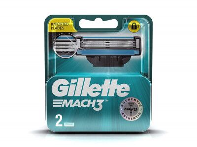 Gillette Mach3 Shaving Razor Blades (Pack of 2)